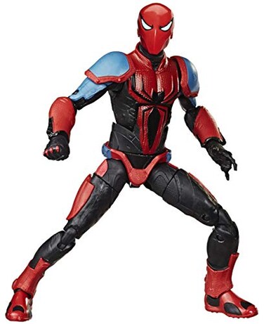 Marvel Hasbro SpiderMan Legends Series 6 Collectible Action Figure SpiderArmor Mk III Toy with BuildAFigurepiece Accessory
