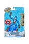 Marvel Avengers Bend and Flex Action Figure Toy 6Inch Flexible Captain America Figure Includes Blast Accessory for Kids Ages 4 and Up