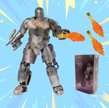 LonullyMege MK1Ironman Action Figure7 Inch Deluxe Painting Exquisite Collection Mark Model