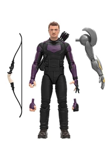 Marvel Legends Series MCU Disney Plus Marvels Hawkeye Action Figure 6inch Collectible Toy 4 Accessories and 1 BuildAFigure Part