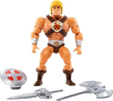Masters of the Universe Origins Toy HeMan SuperHero Action Figure Posable with Accessory and Mini Comic Book MOTU Collectible
