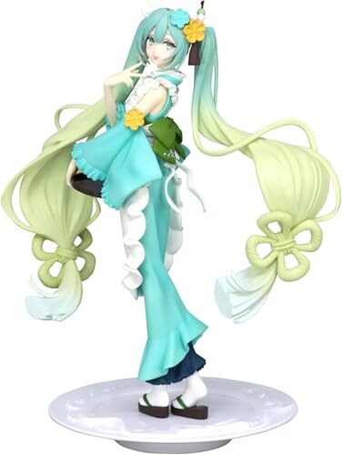 Furyu Hatsune Miku Matcha Parfait Mint Sweet Sweets Series Figure Multicolor