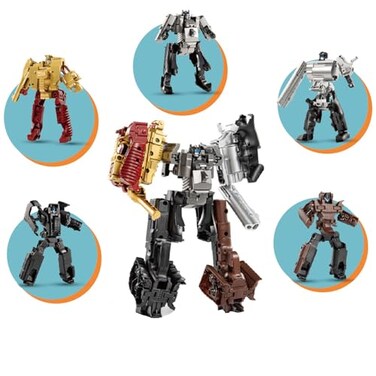 YEIBOBO ! YEIBOBO mini Transforming Toys 5in1 Robot for Boys 6 Age