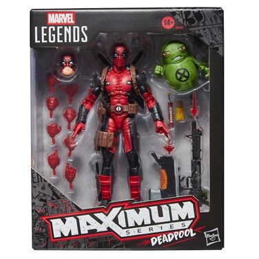 Marvel Legends Maximum Series Deadpool Deluxe Deadpool Comics Collectible 6Inch Action Figure with 24 Accessories Including XForces Doop