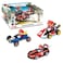 Carrera Pull Speed 15813016 Official Licensed Kids Toy Car Pull Back Vehicle for Ages 3 and Up Mario Kart MarioWild Wing MarioMach 8 Mario