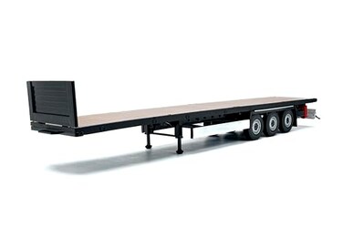 Solido 124 Scale Diecast Transport Trailer Black Model S2400506