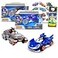 Sonic The Hedgehog Racing Toys Set 2 Car Bundle with 6 Racing Pull Back Action Vehicles Featuring Shadow Plus Tattoos More Racecar Toys