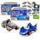 Sonic The Hedgehog Racing Toys Set 2 Car Bundle with 6 Racing Pull Back Action Vehicles Featuring Shadow Plus Tattoos More Racecar Toys