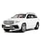WAKAKAC 124 GLS63 AMG Model CarZinc Alloy Diecast Toy Car Pull Back with Light and Sound Toy Vehicle Door Can Be Opened White