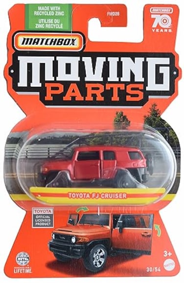 Matchbox Toyota FJ Cruiser Moving Parts 3054 red