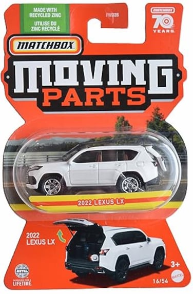 Matchbox 2022 Lexus LX Moving Parts 1654 White