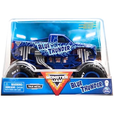 Monster Jam Official Blue Thunder Monster Truck Collector DieCast Vehicle 124 Scale