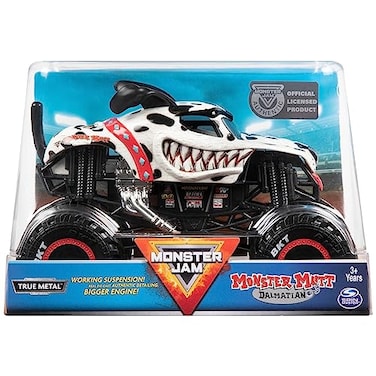 Monster Jam Official Monster Mutt Dalmatian Monster Truck DieCast Vehicle 124 Scale