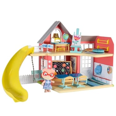 Honey Bee Acres Sunshine Meadow School Complete Set with Miniature Flocked Figure 21 Pieces Ages 3