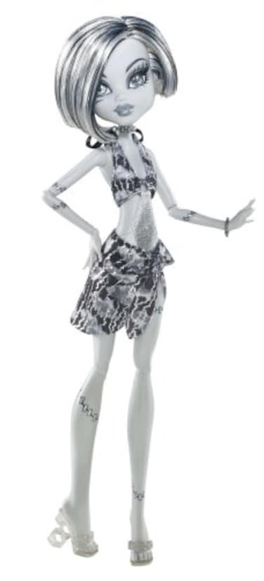 Kid Cuisine Monster High Skull Shores Black and White Frankie Stein Doll