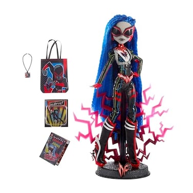 Monster High Deadfast Ghoulia Yelps SDCC 2024 Exclusive Doll Tech Savvy Upgrade with ComicCon Badge Mini Figure and Comic Book