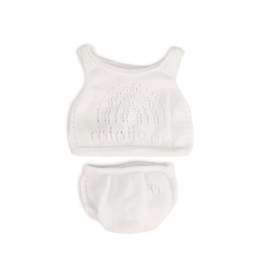 Miniland Doll Clothes Underwear Set for 12 58 inch Dolls Comes top and Bottom Pieces with Hanger