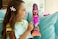 Barbie Mermaid Doll Brooklyn with Pink Hair Styling Accessories Pet Dolphin and WaterActivated Color Change Feature HRP98