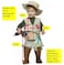 Rasta Imposta Boys Future Fisherman Costume Jumpsuit BrownGreen 1824 Months US
