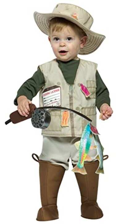 Rasta Imposta Boys Future Fisherman Costume Jumpsuit BrownGreen 1824 Months US