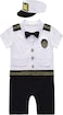 COSLAND Baby Captain Costume Infant Boys Nautical Outfits White 612 Months