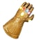 CoserWorld Latex Infinity Hand Glove with Light Up LED Gift for Halloween and Cosplay Gold
