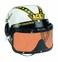 Aeromax Jr Armed Forces Pilot Helmet with Tinted Movable Visor White Fits Ages 312