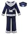 ReliBeauty Kids Navy Sailor Uniform for Boys and Girls with HatBlue89140
