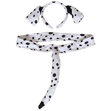 Making Believe Dalmatian Headband and Tail Costume Set
