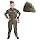 fun shack Kids Flight Suit Pilot Costume Air Force Fighter Pilot WW2 Costume Kids Boys Halloween Costumes Large