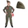 fun shack Kids Flight Suit Pilot Costume Air Force Fighter Pilot WW2 Costume Kids Boys Halloween Costumes Large
