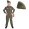 fun shack Kids Flight Suit Pilot Costume Air Force Fighter Pilot WW2 Costume Kids Boys Halloween Costumes Large