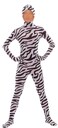 Seeksmile Kids Costume Full Body Zentai Suit Face Open Kids Medium Zebra