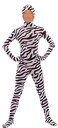 Seeksmile Kids Costume Full Body Zentai Suit Face Open Kids Medium Zebra