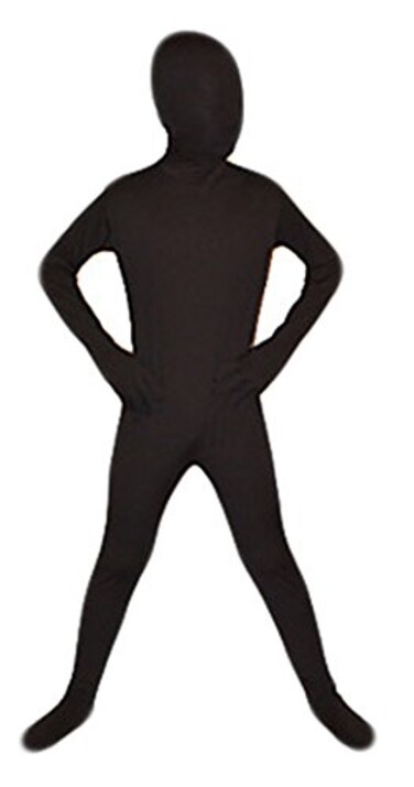 Seeksmile Kids Costume Full Body Zentai Suit Medium Black
