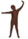 Seeksmile Kids Costume Full Body Zentai Suit Large Chocolate
