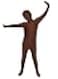 Seeksmile Kids Costume Full Body Zentai Suit Small Chocolate