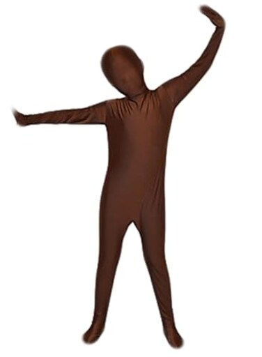 Seeksmile Kids Costume Full Body Zentai Suit Small Chocolate