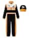 ReliBeauty Race Car Driver Costume Boys Toddler Jumpsuit with Peaked Cap 120