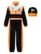 ReliBeauty Race Car Driver Costume Boys Toddler Jumpsuit with Peaked Cap 120