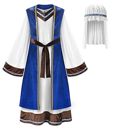 ReliBeauty Boys Saint Joseph Shepherd Costume for Kids with Vest and Headpiece