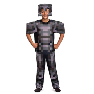 Disguise Minecraft Costume Official Nether Armor Outfit for Kids Minecraft Costume Deluxe Child Size Medium 78
