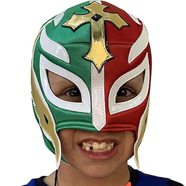 Make It Count REY MISTERIO Youth Lucha Libre Wrestling Mask Kids Fit 4 to 7 yo Luchador Mask by