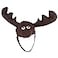 NOVELTY GIANT WWW.NOVELTYGIANT.COM NOVELTY GIANT WWWNOVELTYGIANTCOM Dark Brown Plush Crazy Moose Hat with Antlers and Chin Strap