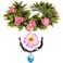 Delicate Dew princess Flower Headband Hawaii Galsang Flower Barrettes Costume Headpiece3pc