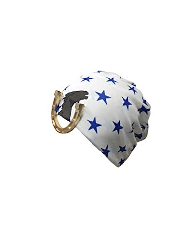 MYAYD Hat cap headdress head wear accessories For Joe Kid Johnny Joestar Cosplay with horseshoe decoration White