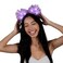 FlashingBlinkyLights StillLight Sparkle Iridescent Pom Ears Light Up Party Headband
