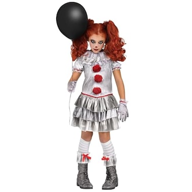 Fun World Carnevil Clown Costume for Girls Medium