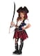 Leg Avenue Girls 2 Pc Caribbean Pirate Costume Includes Dress With Attached Belt and Pirate Hat SMALL Multicolor