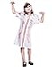 EraSpooky Girls Halloween Zombie Nurse CostumeWhite Small